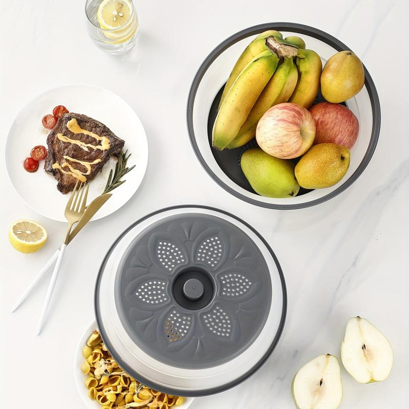 Reusable Foldable Microwave Food Cover - Keep Food Fresh & Protect Plates
