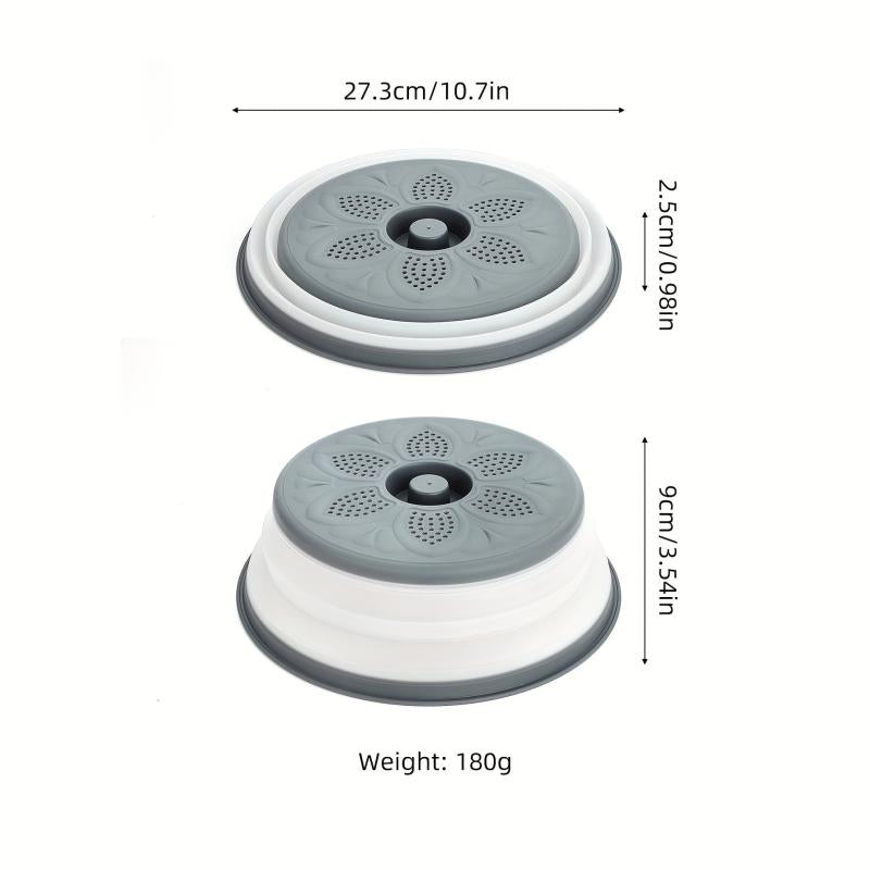 Reusable Foldable Microwave Food Cover - Keep Food Fresh & Protect Plates