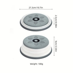 Reusable Foldable Microwave Food Cover - Keep Food Fresh & Protect Plates
