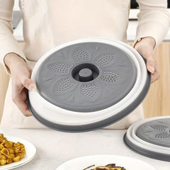 Reusable Foldable Microwave Food Cover - Keep Food Fresh & Protect Plates