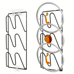 3 Tier Pot Lid Organizer Rack Wall Door Mounted Rustproof