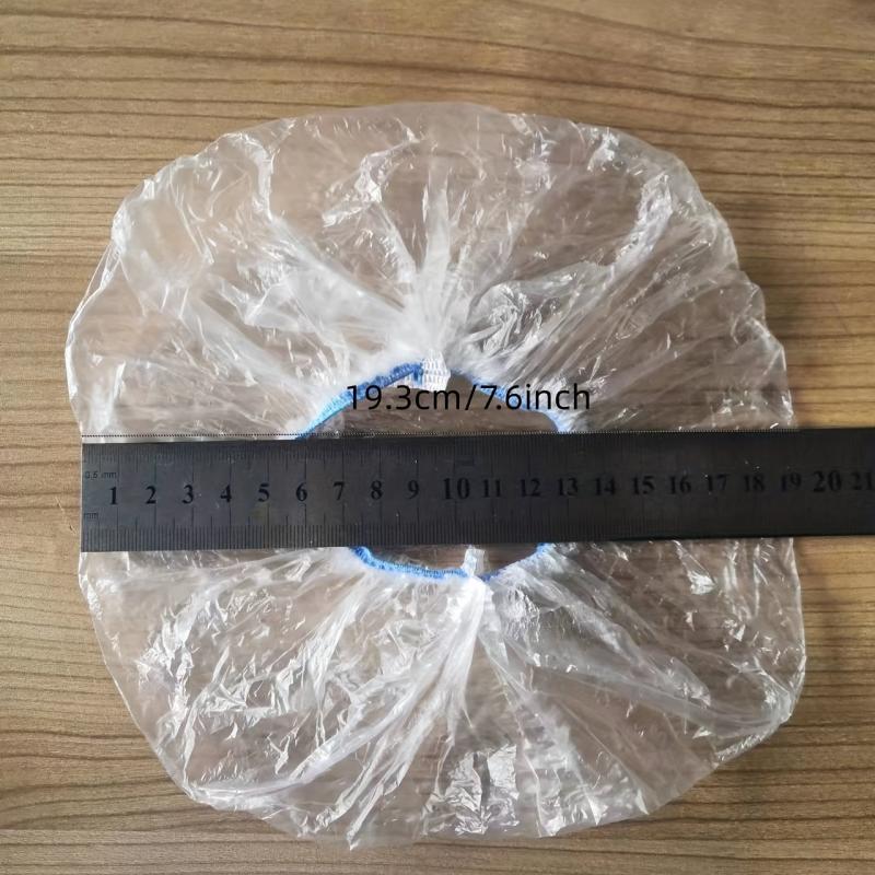 100Pcs Food Cover Stretchy Plastic Bowl Covers Disposable Leftovers Wrap