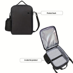 Portable Lunch Bag Fishing Bait And Flag Lunch Box Set With Adjustable Straps