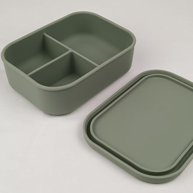 Portable Silicone Lunch Box Leakproof Heat Insulating BPA Free Dishwasher Safe