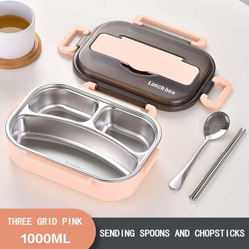 304 Stainless Steel Meal Box Bento Box Sealed Leak-proof Lunch Box