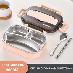 304 Stainless Steel Meal Box Bento Box Sealed Leak-proof Lunch Box