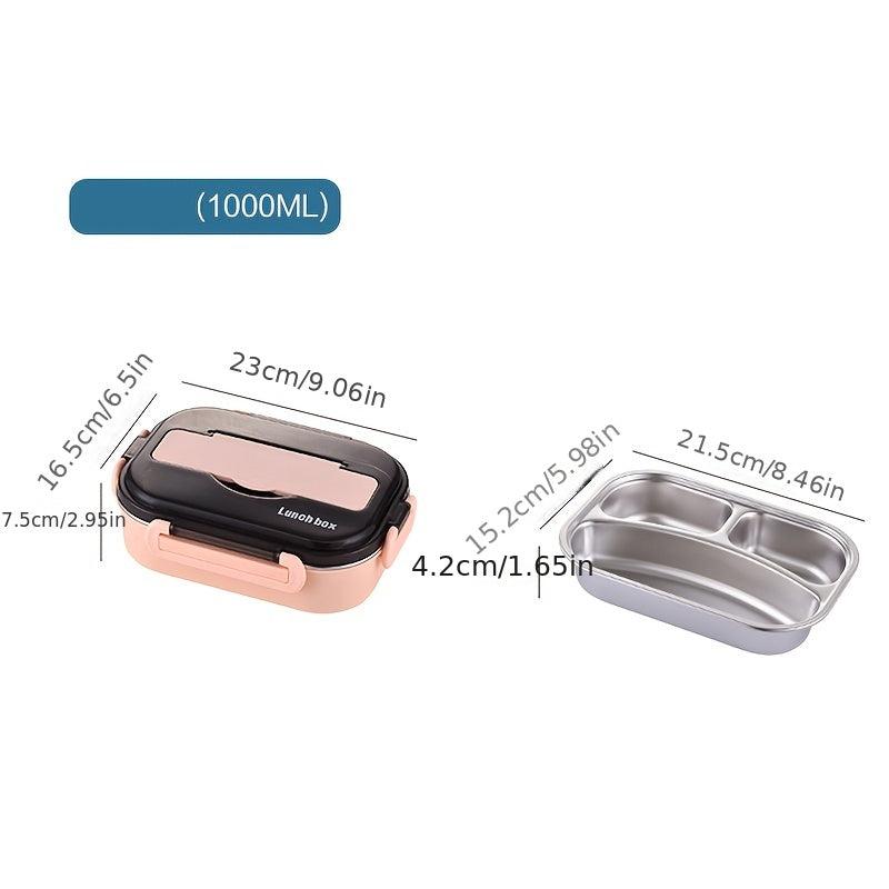 304 Stainless Steel Meal Box Bento Box Sealed Leak-proof Lunch Box