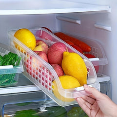 4pcs Clear Food Storage Box Kitchen Refrigerator Organizer