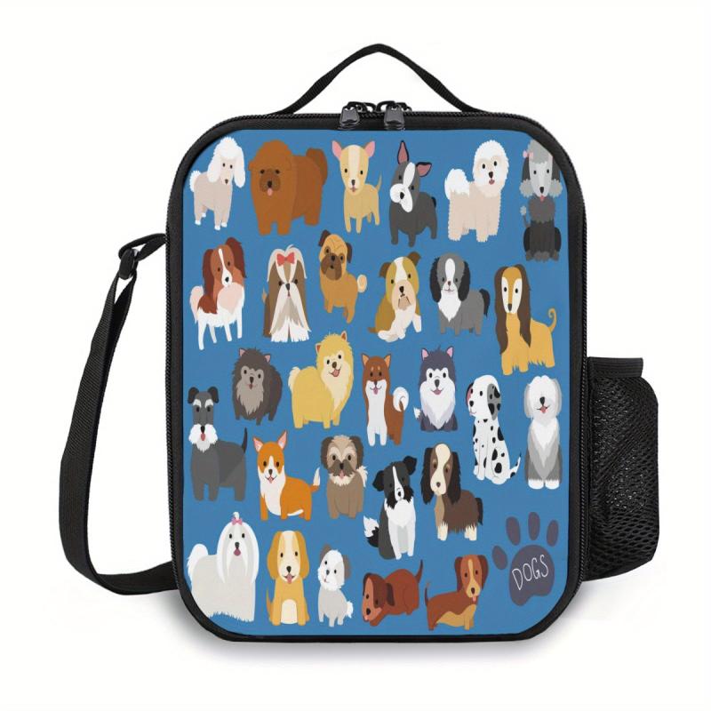 Dog & Puppy Insulated Lunch Bag Waterproof Reusable Cooler Bag