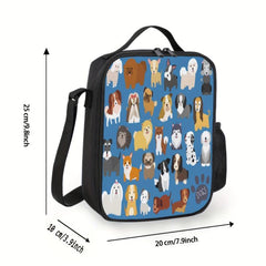 Dog & Puppy Insulated Lunch Bag Waterproof Reusable Cooler Bag