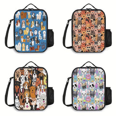 Dog & Puppy Insulated Lunch Bag Waterproof Reusable Cooler Bag