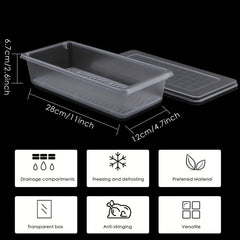 3pcs Fridge Organizer Removable Drain Plate Refrigerator Food Storage