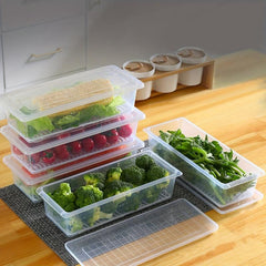 3pcs Fridge Organizer Removable Drain Plate Refrigerator Food Storage