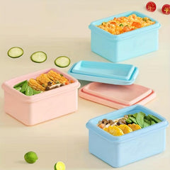 Silicone Lunch Box Bento Box Sealed for Teenagers & Workers