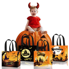 6pcs Halloween Pumpkin Skull Tote Bags