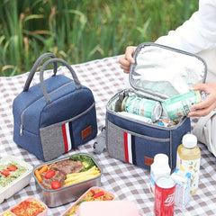 Insulated Lunch Bag Reusable Freezable Cooler Bag with Handle