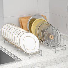 Stainless Steel Anti-Rust Storage Rack Kitchen Cabinet Built-in Rack
