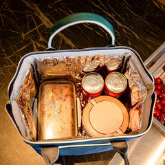Large Capacity Bento Bag with Ice Pack Insulated Lunch Container