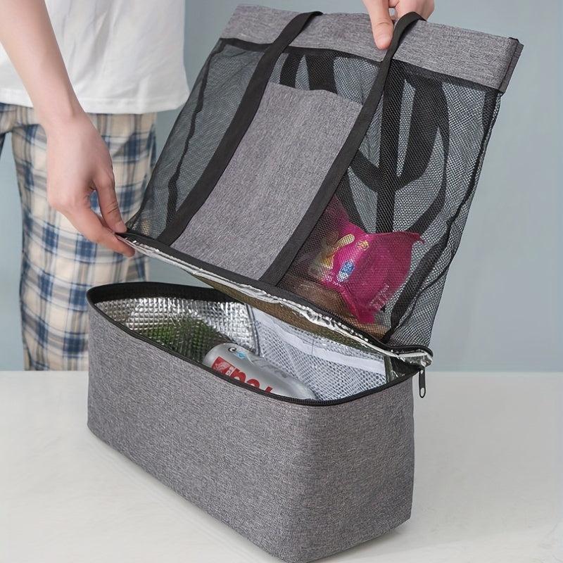 Portable Ice Pack Storage Bag Insulation Shopping Tote Household Storage