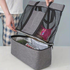 Portable Ice Pack Storage Bag Insulation Shopping Tote Household Storage
