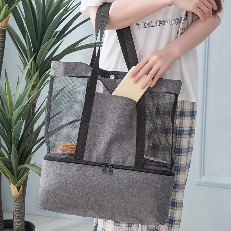Portable Ice Pack Storage Bag Insulation Shopping Tote Household Storage