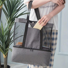 Portable Ice Pack Storage Bag Insulation Shopping Tote Household Storage