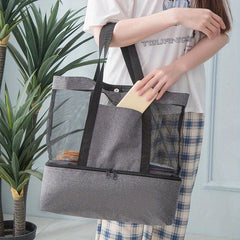 Portable Ice Pack Storage Bag Insulation Shopping Tote Household Storage