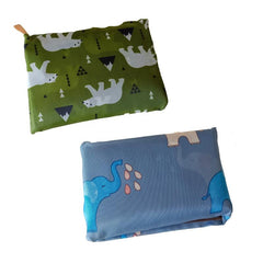 2pcs Animal Printed Folding Bags Portable Eco-friendly Shopping Bags
