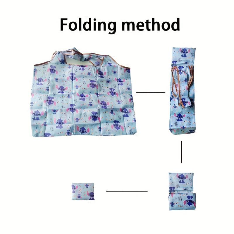2pcs Animal Printed Folding Bags Portable Eco-friendly Shopping Bags