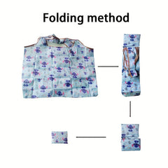 2pcs Animal Printed Folding Bags Portable Eco-friendly Shopping Bags
