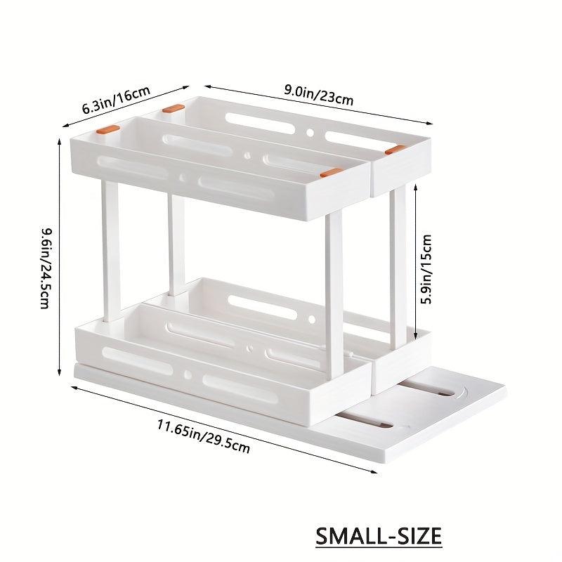 3D Rotating Pull Out Organizer Kitchen Storage Rack