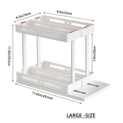 3D Rotating Pull Out Organizer Kitchen Storage Rack