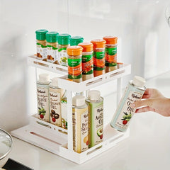 3D Rotating Pull Out Organizer Kitchen Storage Rack