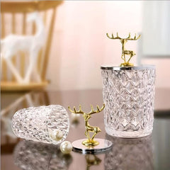 Glass Airtight Storage Jar Transparent Crystal Glass Candy Jar
