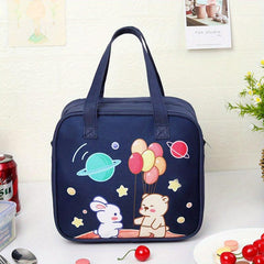 Cartoon Pattern Bento Bag Lunch Box Bag for Teenagers & Workers