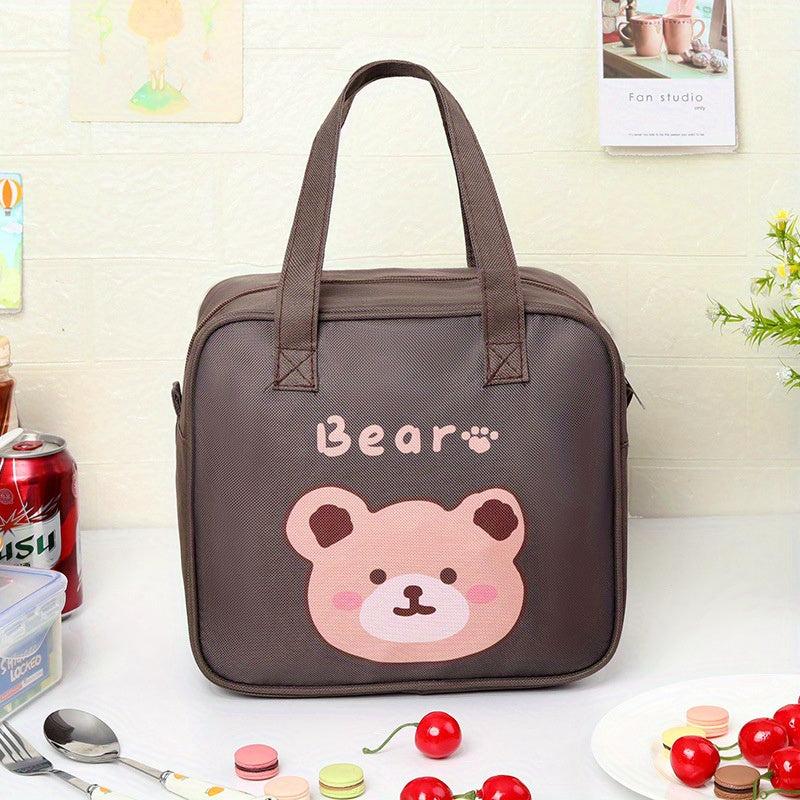 Cartoon Pattern Bento Bag Lunch Box Bag for Teenagers & Workers