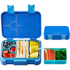Caperci Dinosaur Bento Lunch Box Leakproof 6 Compartment Lunch Container