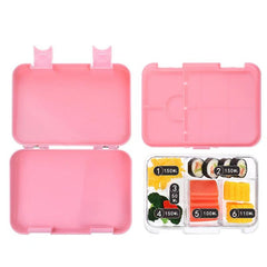 Caperci Dinosaur Bento Lunch Box Leakproof 6 Compartment Lunch Container