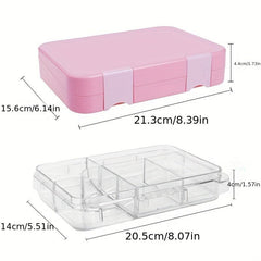 Caperci Dinosaur Bento Lunch Box Leakproof 6 Compartment Lunch Container