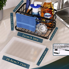 Stainless Steel Sponge Drain Rack Kitchen Sink Storage Organizer