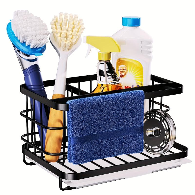 Stainless Steel Sponge Drain Rack Kitchen Sink Storage Organizer