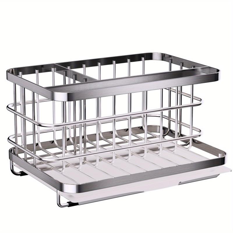 Stainless Steel Sponge Drain Rack Kitchen Sink Storage Organizer
