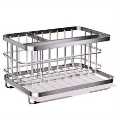 Stainless Steel Sponge Drain Rack Kitchen Sink Storage Organizer