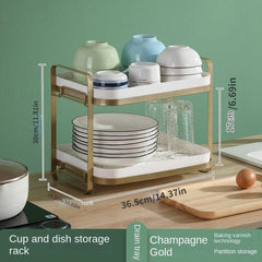 Carbon Steel Cup Storage Rack with Tray D