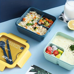 Leakproof Square Lunch Box with Heating and Divided Tableware
