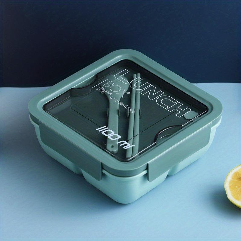 Leakproof Square Lunch Box with Heating and Divided Tableware