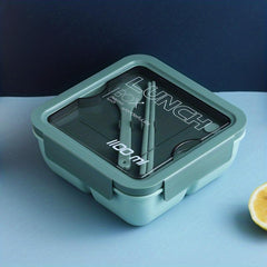 Leakproof Square Lunch Box with Heating and Divided Tableware