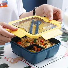 Leakproof Square Lunch Box with Heating and Divided Tableware