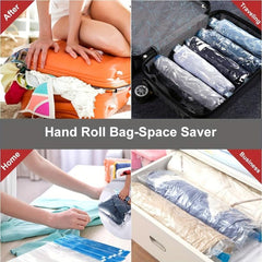 10pcs Travel Compression Bag Vacuum Packaging Space Saving Organizer