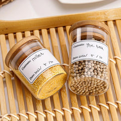 100pcs Removable Self-adhesive Labels For Handwritten Dates